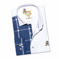 Eight X - Part Plaid Frog Oxford Button Down Shirt