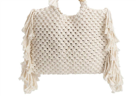 Melie Bianco - Lilibeth Cream Crotchet Tote Bag