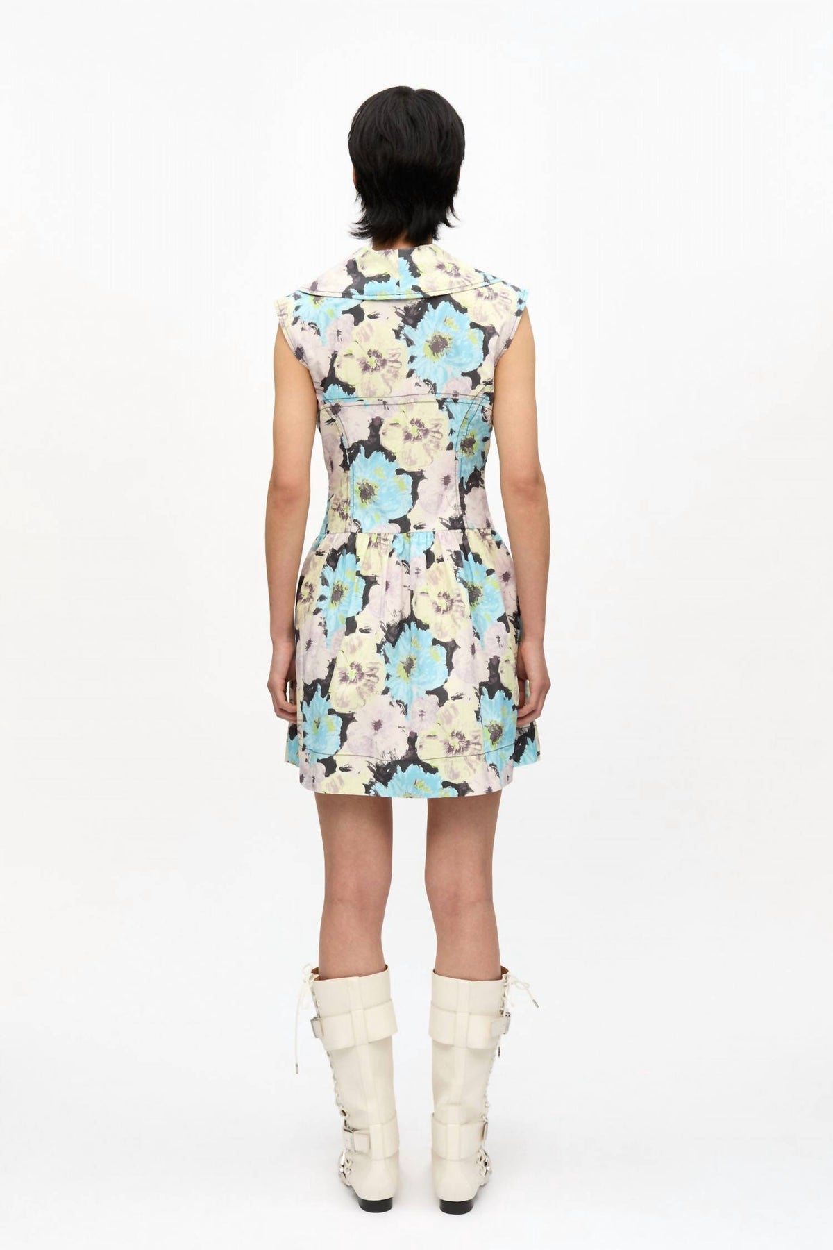 Ganni - Floral Printed Mini Dress