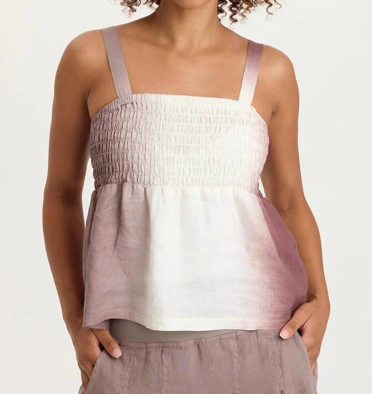 Xcvi - Katina Smocked Bust Babydoll Top