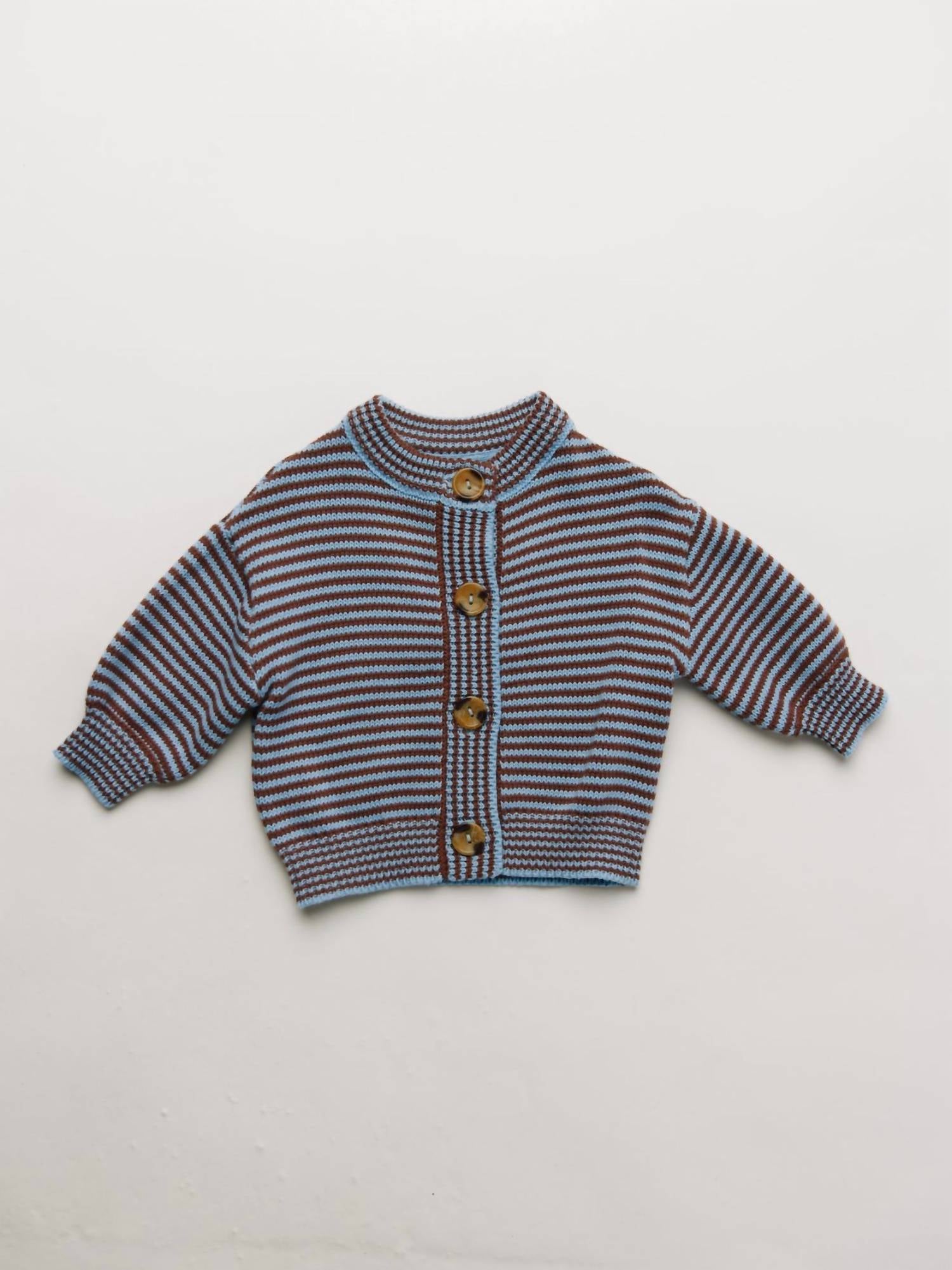 Claude & Co - Girl's Emil Coco Sky Stripe Cardigan