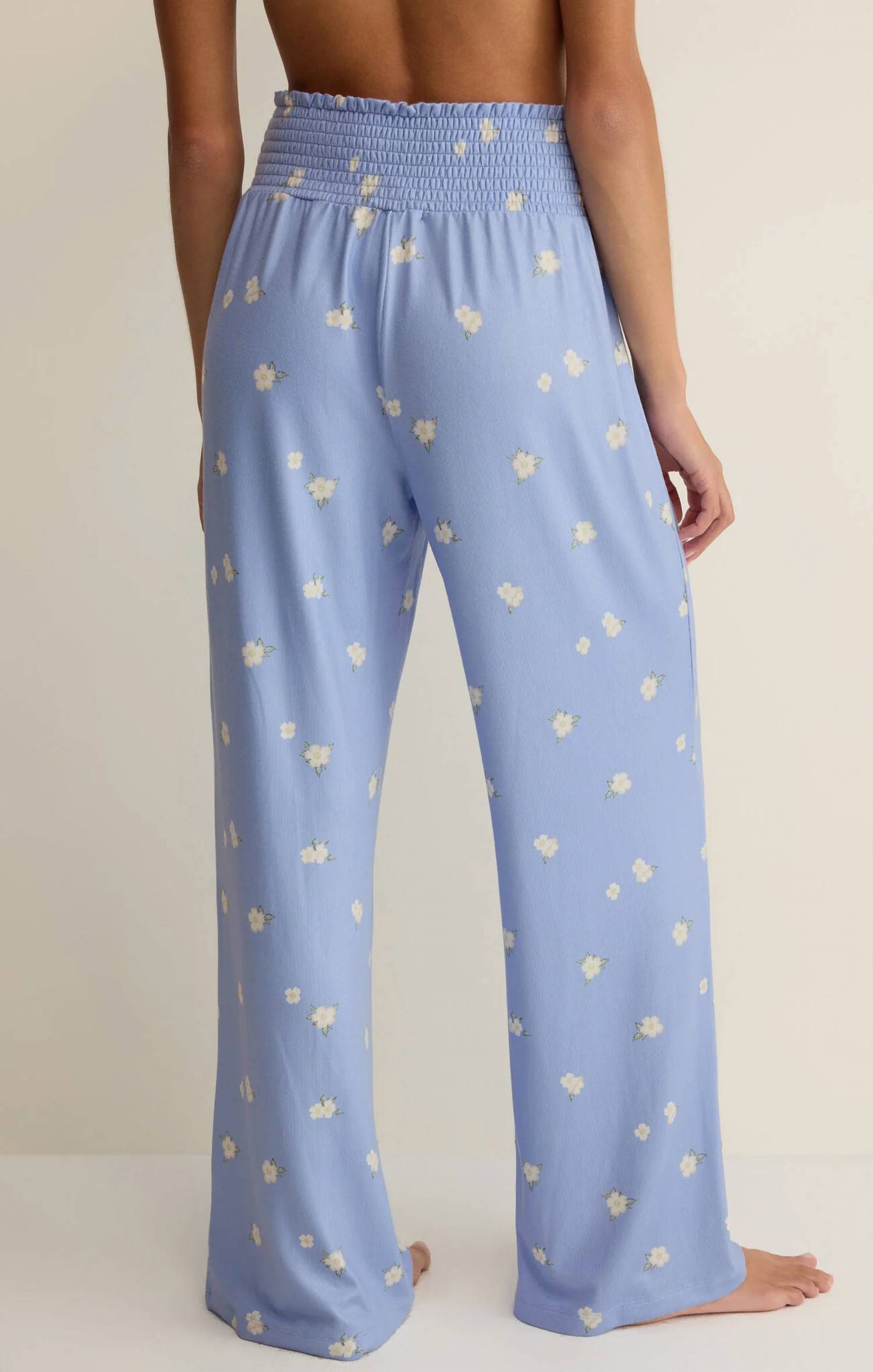 Z Supply - Dawn Floral Smocked Wide Leg Lounge Pants