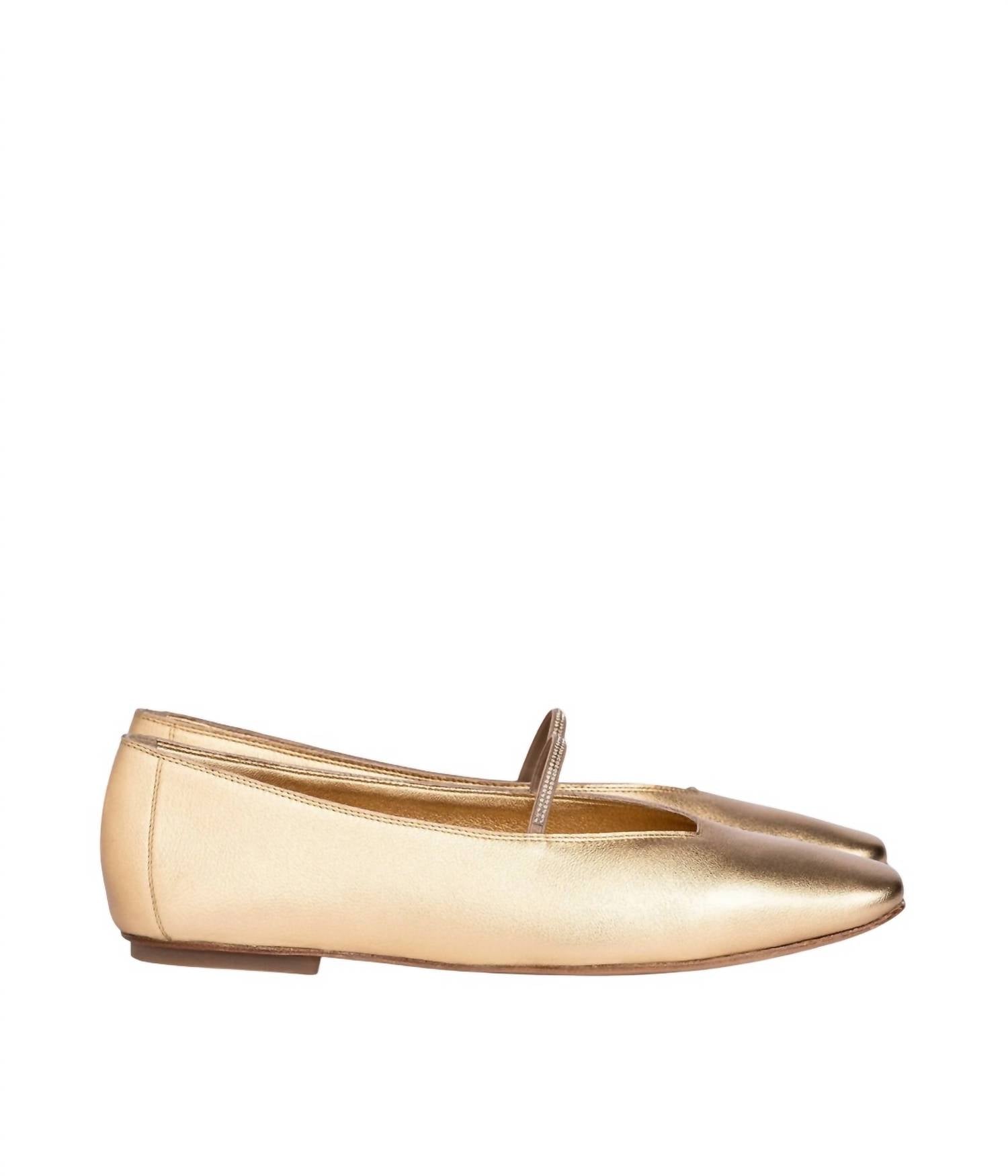Pedro Garcia - Women's Tila Metallic Leather Ballerina Flats
