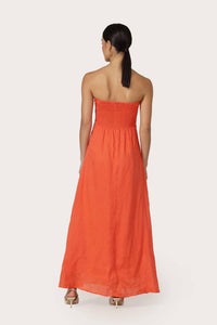 Lusana - Melody Linen Maxi Dress