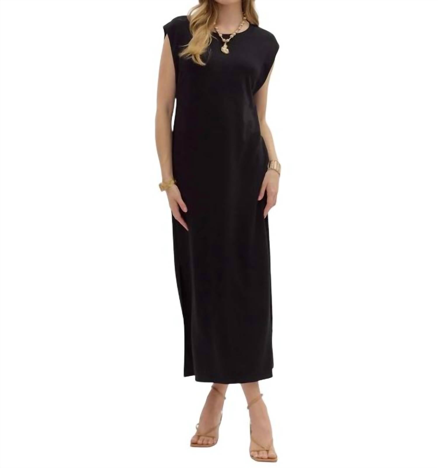 Entro - Cap Sleeve Maxi Dress