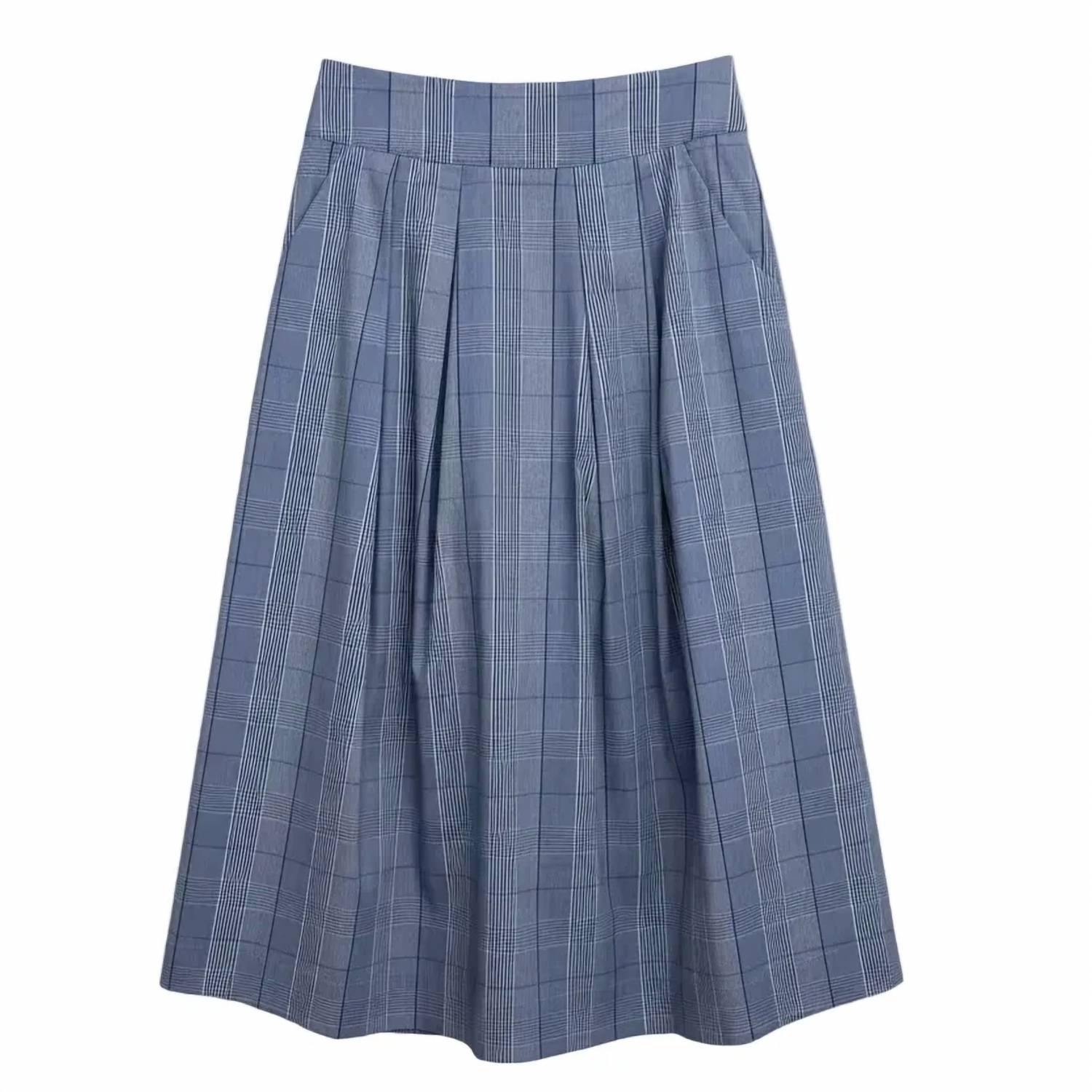 Zero Degrees Celsius - Striped Midi Skirt