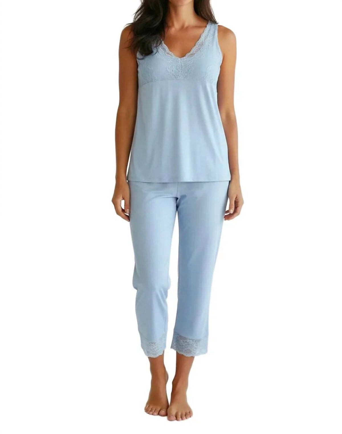 Twelve Eighty Eight - Leslie Tank Camisole Cropped Pajama Set