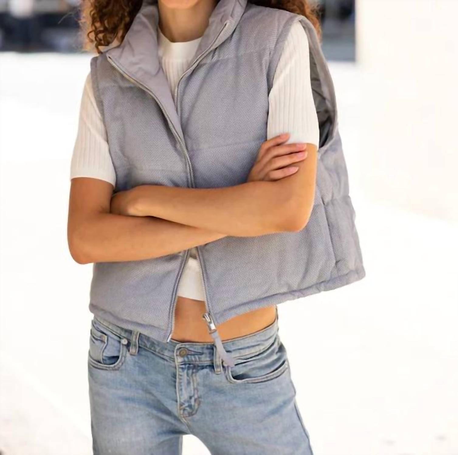 Mauritius - Ellice Leather Puffer Vest
