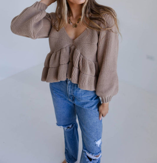 Storia - Peplum Sweater Top