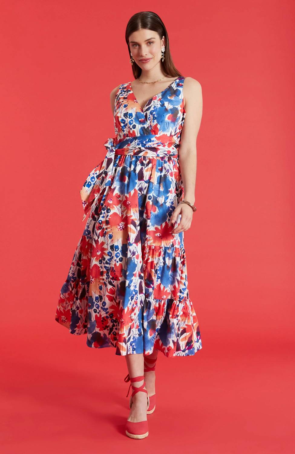 Tyler Boe - Yvette Crossover Midi Dress