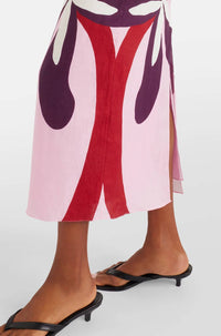 Cala De La Cruz - Firenze Floral Linen Midi Dress