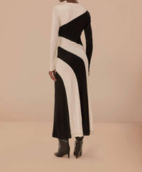 Farm Rio - Cut-out Long Sleeve Midi Dress