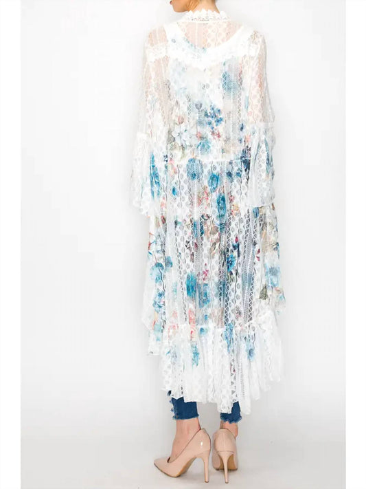 Origami - Bohemian All Lace Hi Low Cardigan