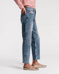 Frances Valentine - Sweetheart Embroidered Jeans
