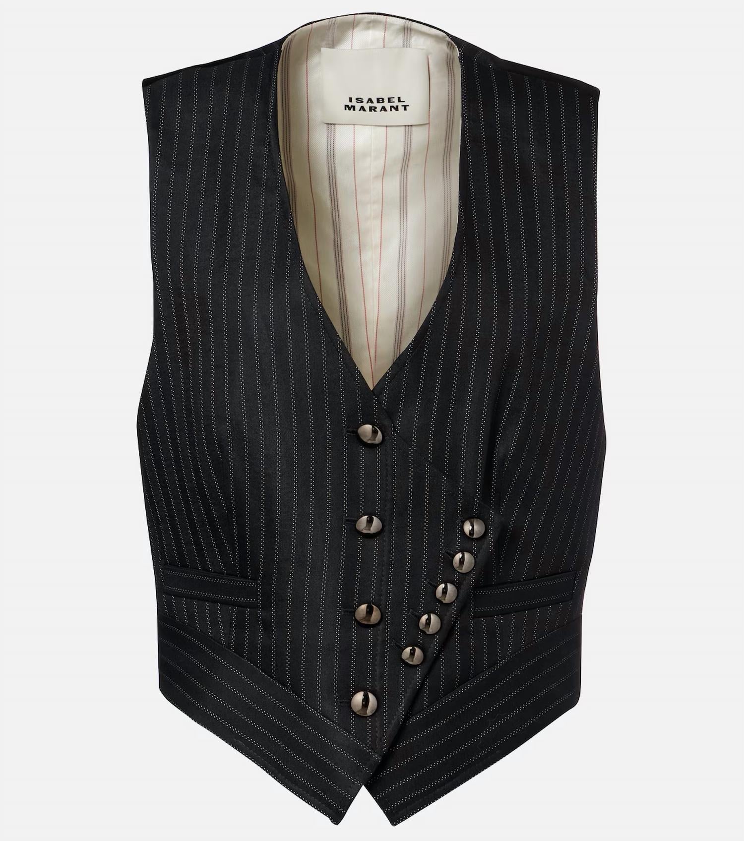 Isabel Marant - The Nikki Pinstriped Vest