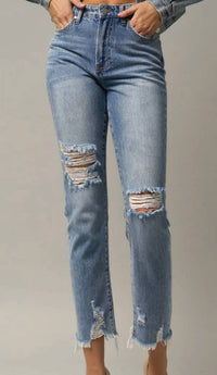 Insane Gene - Distressed Straight Jeans
