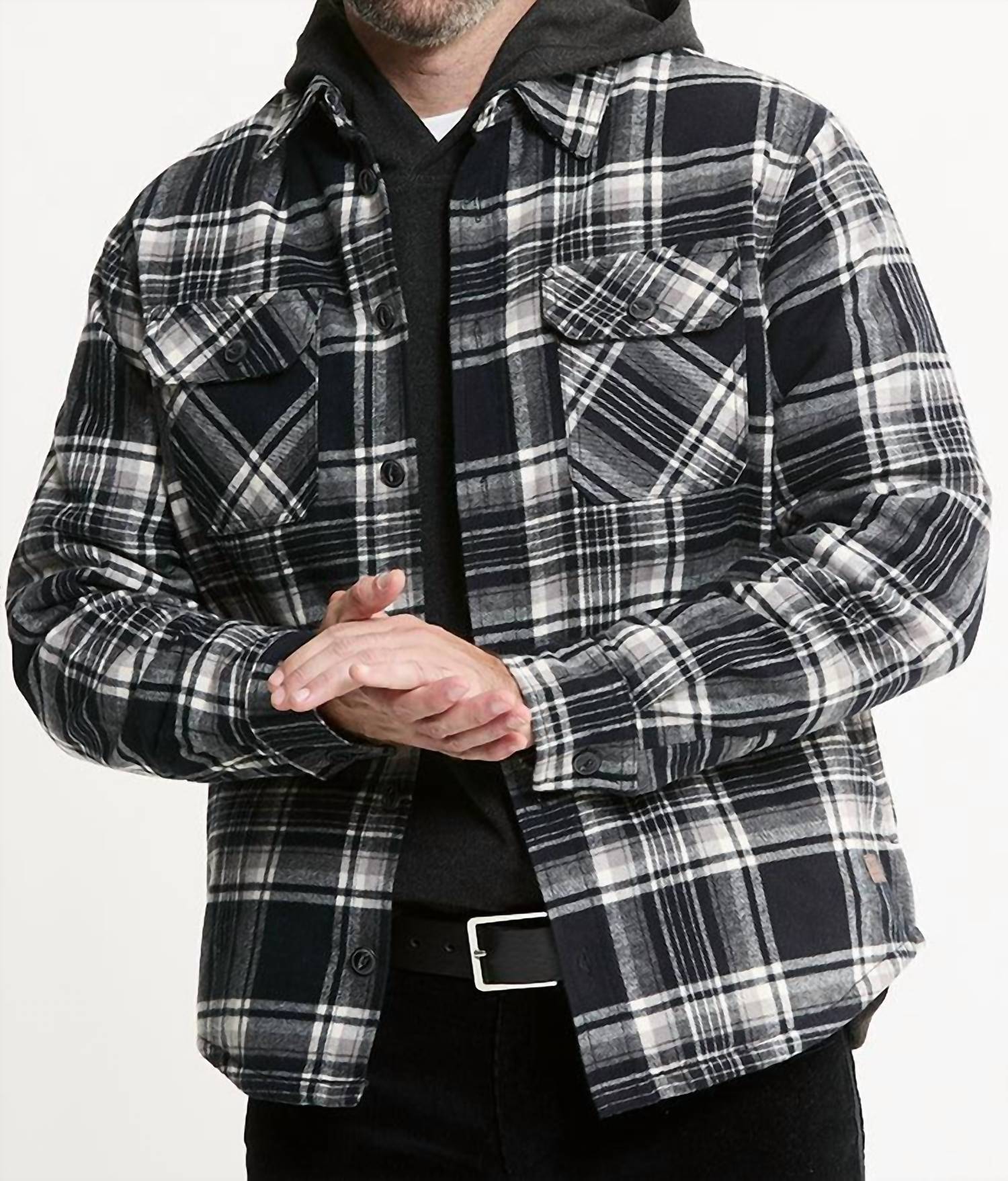 Jachs New York - Sherpa Lined Flannel Shirt Jacket