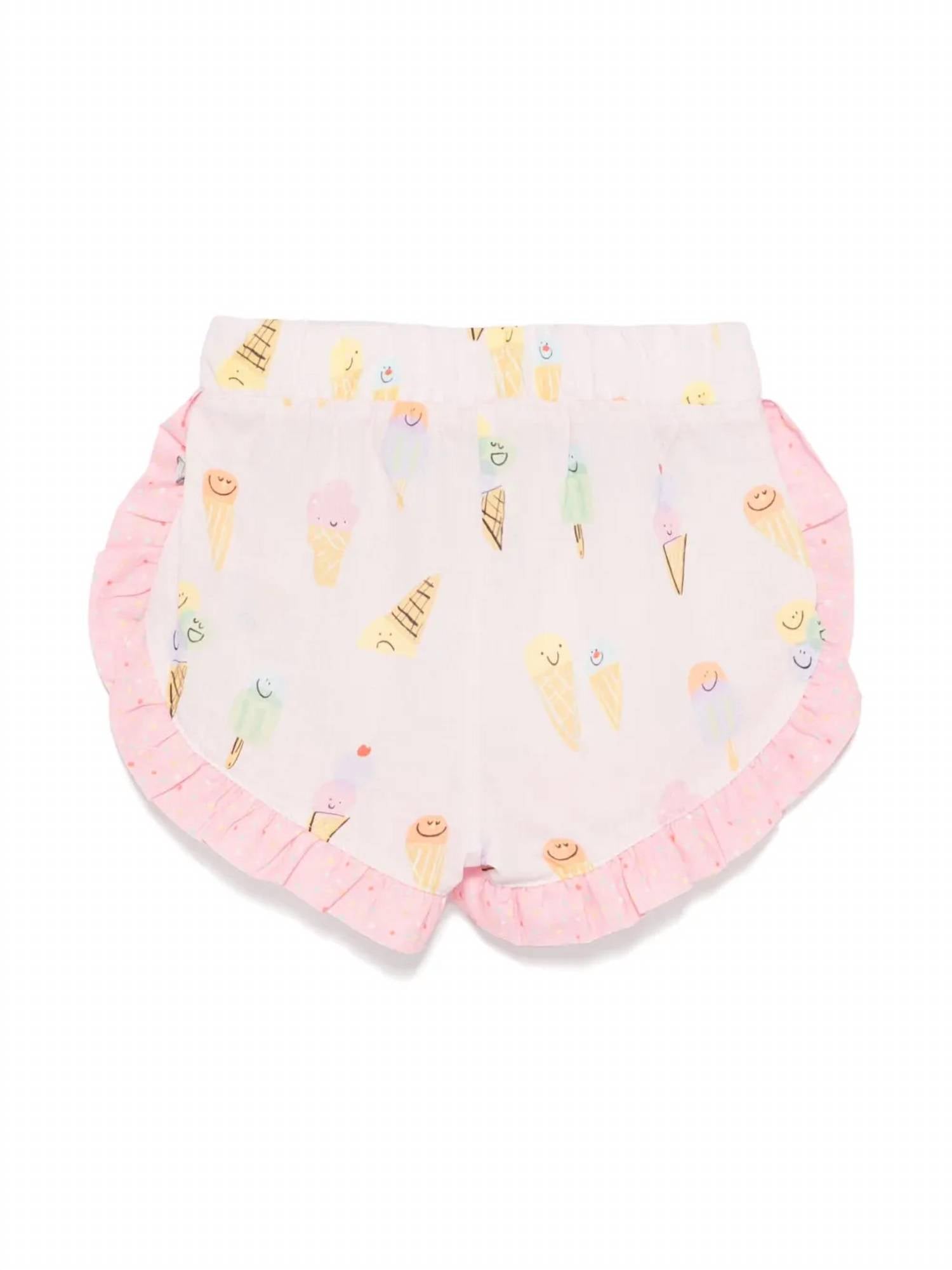 Stella Mccartney - Baby Girl Ice Cream Shorts With Frills