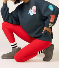 Daydreamer - Ski Pass & Patch Oversized Sweatshirt