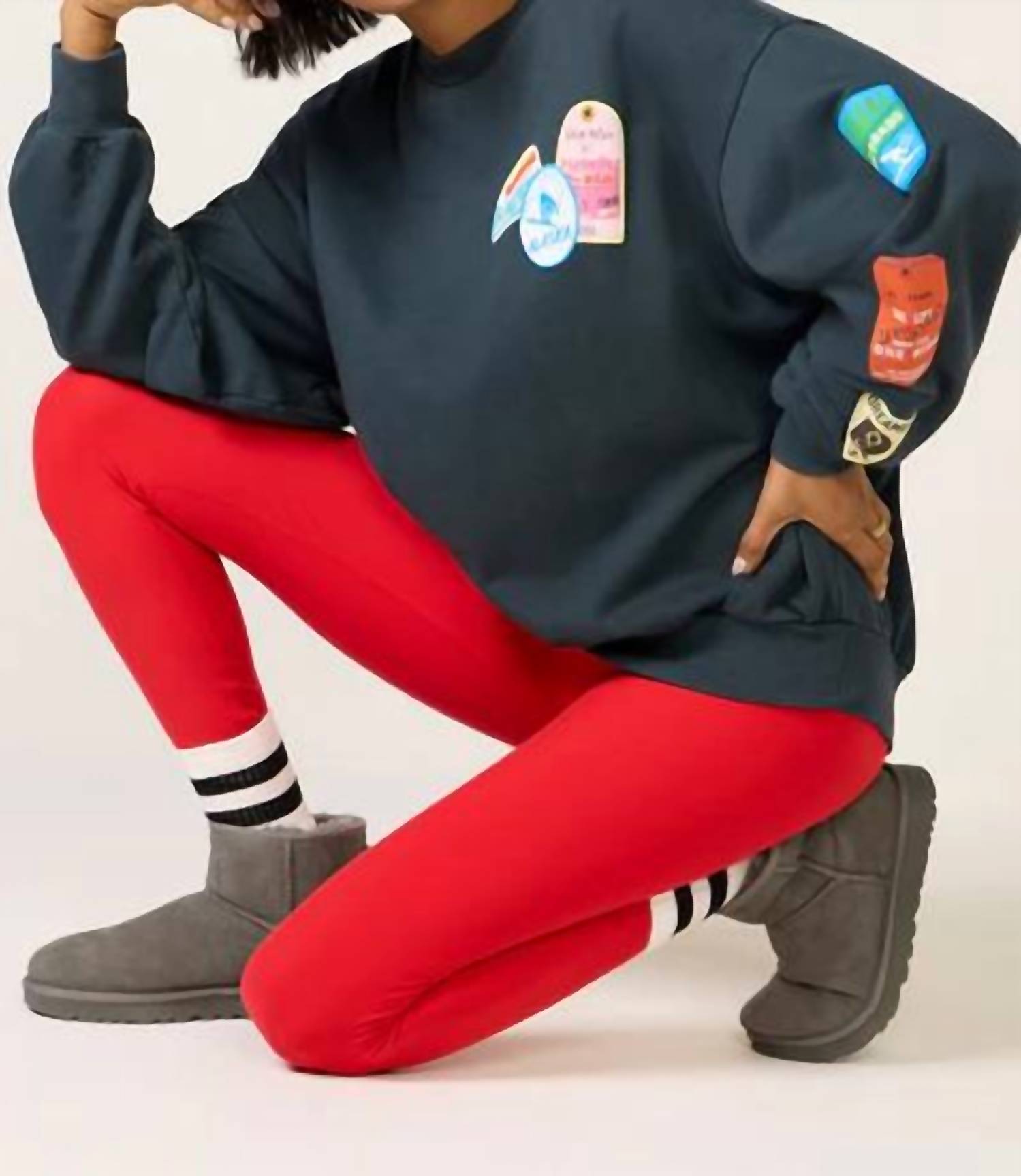 Daydreamer - Ski Pass & Patch Oversized Sweatshirt