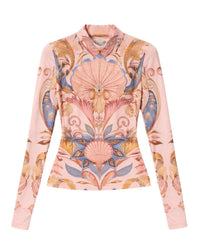 Farm Rio - Sea Garden Jersey Top
