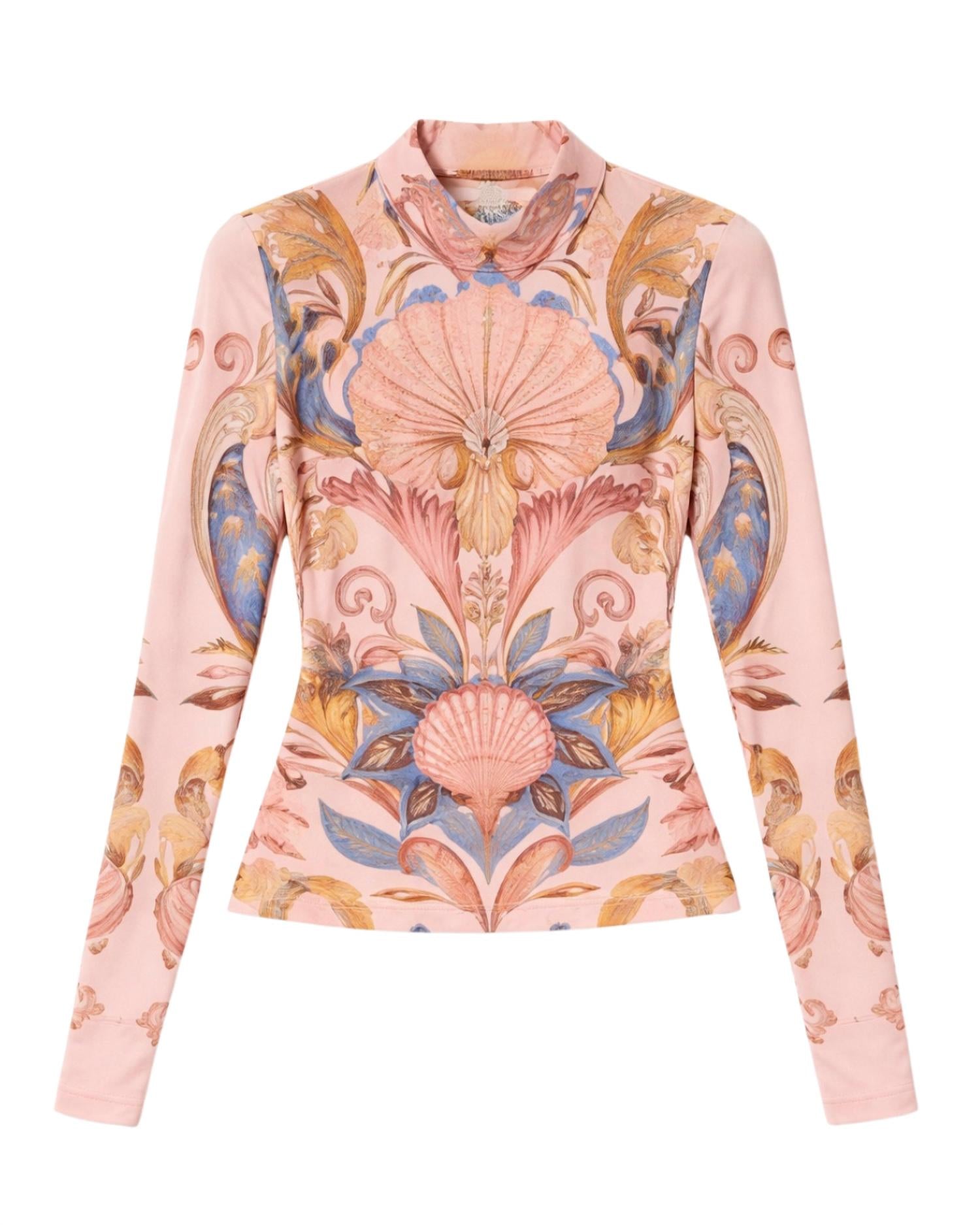 Farm Rio - Sea Garden Jersey Top