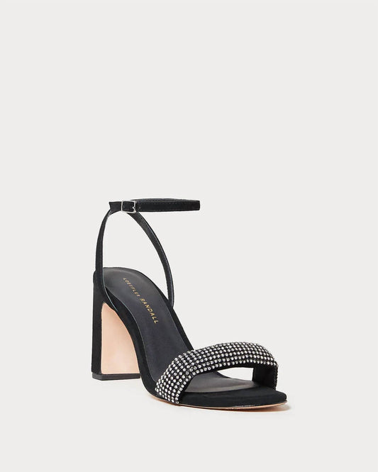 Loeffler Randall - WOMEN'S SHAY BLACK RHINESTONE HEELED SANDAL