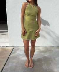 Rococo Sand - Halter Neck Mini Dress