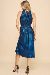 If She Loves - Royal Pleated Midi Dress