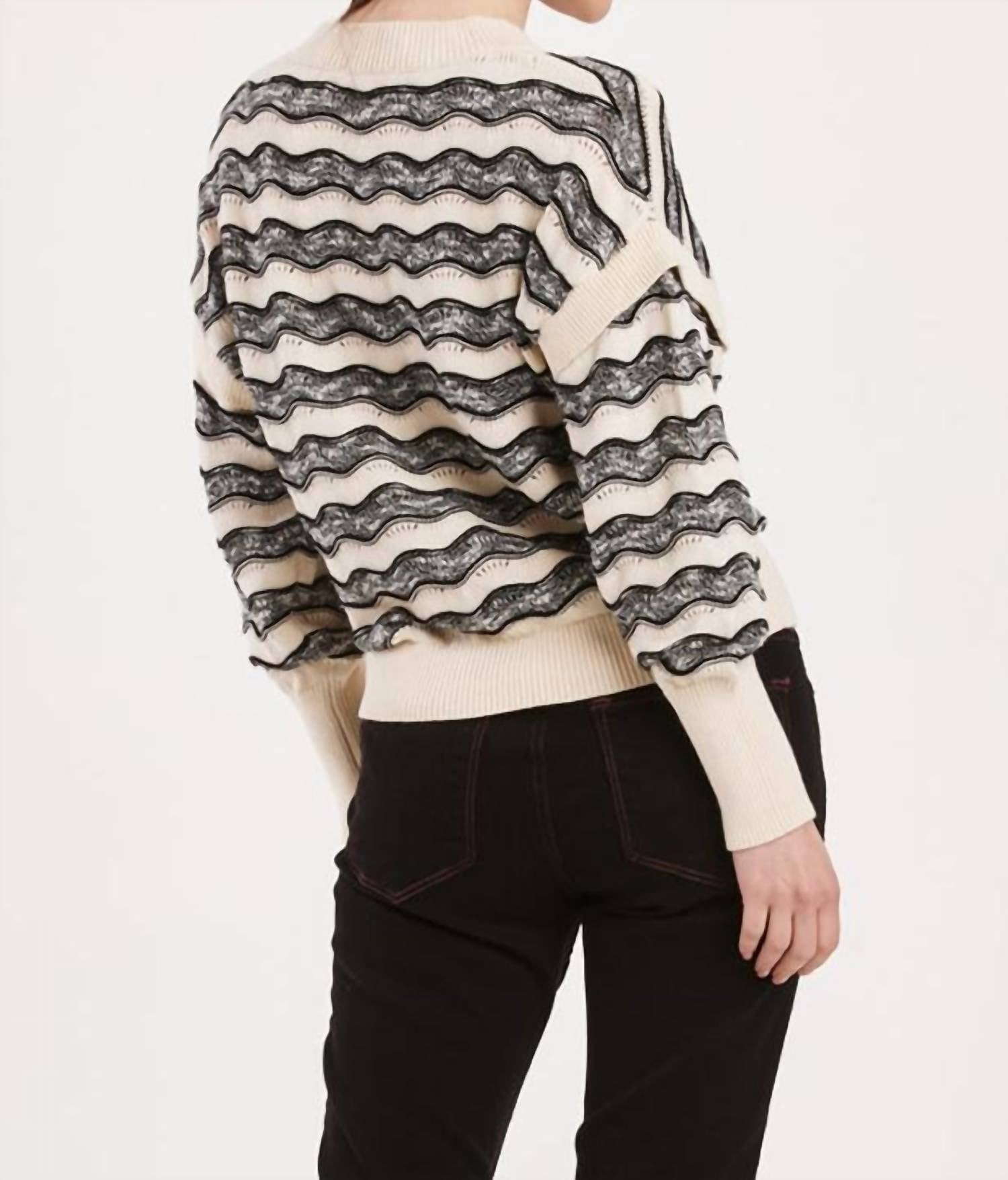 Another Love - Myla Wavy Stripe Sweater