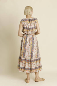 Aureum - Paisley Shirred Top