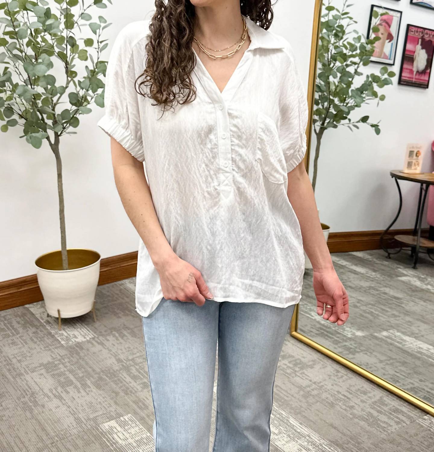 Staccato - Willow Button Up Top
