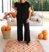 GILLI Casual Comfort Loungwear Set in black - women's sleepwear