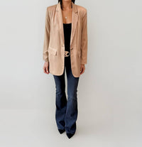 Malibu Road - Satin Boyfriend Blazer