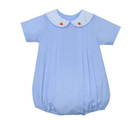 Baby Sen Kids Bubble Embroidered Pumpkin Collar Onesies in blue - kids' item