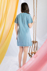 Thml - Short Sleeve Denim Dress