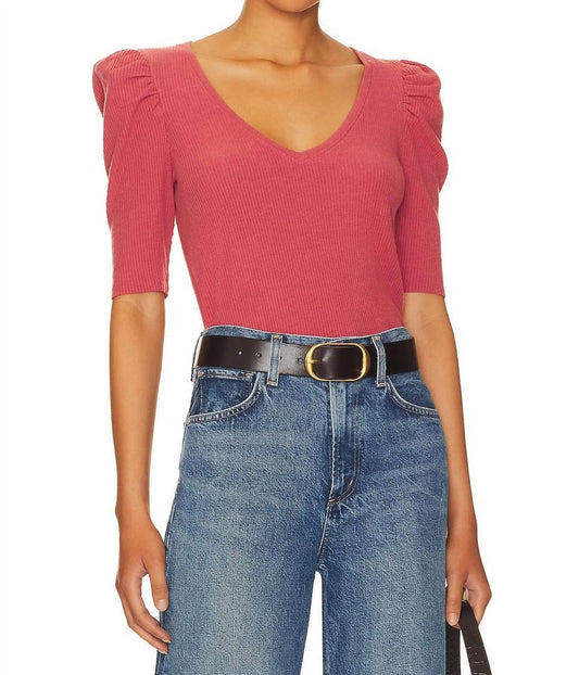 Nation Ltd - Nancy Puffy Sleeve Sweater Tee