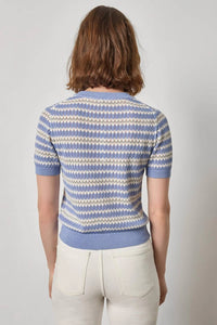 Lilla P - Stripe Novelty Crewneck Top