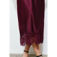 Ina Fashion - Lace Hem Midi Skirt