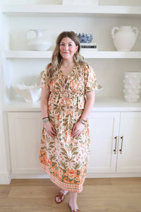 Olivaceous - Palm Midi Skirt