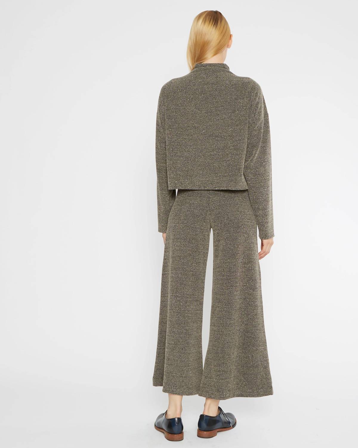 Ripley Rader - Cropped Boucle Wide Leg Pant