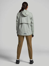 Janji Rainrunner Jacket in overcast - women's jacket - detail view