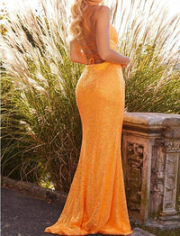 Jovani - Ruched Sequin Prom Gown