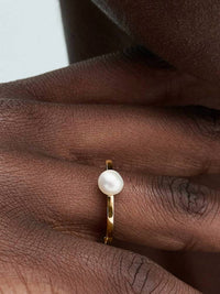 Pandora - Women's Treated Freshwater Cultured Pearl Ring