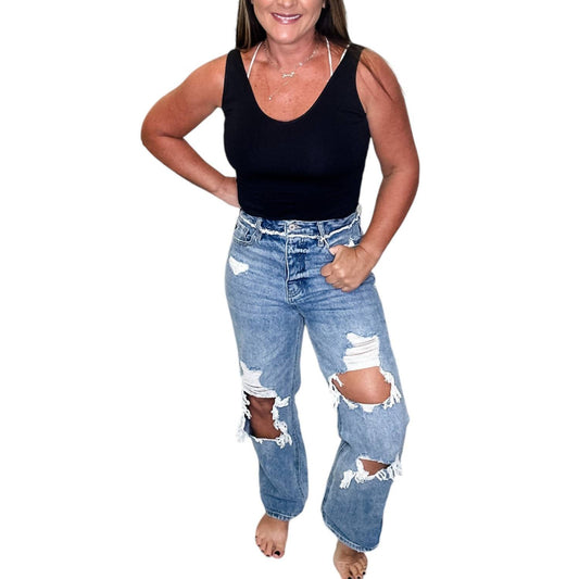 Kancan - Sylvie Ultra High Rise 90's Boyfriend Jeans