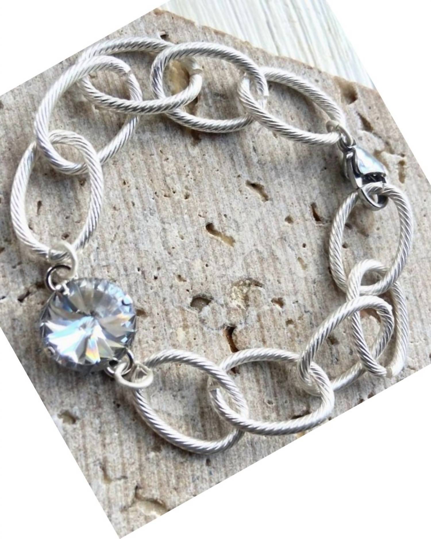 Vb & Co. - Women's Swarovski Chunky Bracelet