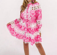Ina Fashion - Positano Crochet Lace Mini Dress