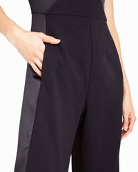 Nicole Miller - Jasmine Crepe Tuxedo Jumpsuit