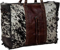 Myra Bag - Women's Cross Stitched Weekender Bag