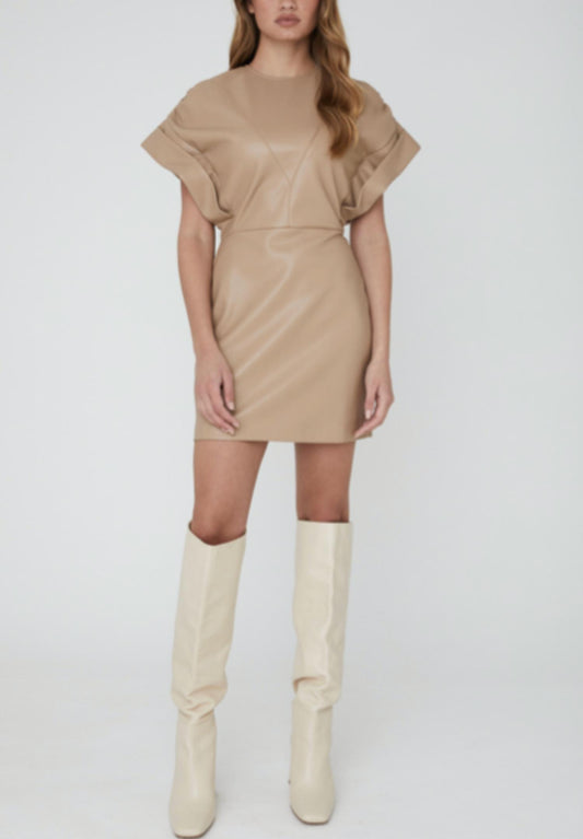 Js71 - Chelsea Faux Leather Dress
